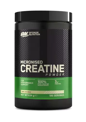 Optimum Nutrition mikronisiertes Kreatin-Pulver, 100% reines Kreatin-Monohydrat-Pulver für Leistung und Muskelkraft
