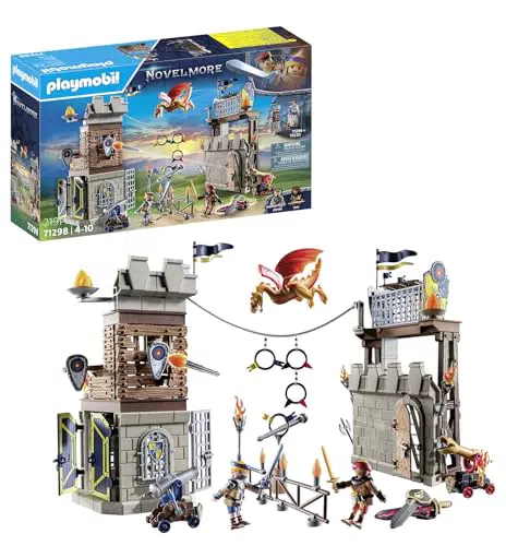 PLAYMOBIL Novelmore 71642 Arwynns Burg mit Rittern und Accessoires für Kinder