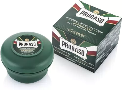 Proraso Rasierseife mit Eukalyptusöl und Menthol für Herren, Made in Italy