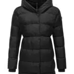 Ragwear Damen Wintermantel Niara mit Kapuze – Warme lange Jacke