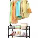 Sakugi Kleiderständer Mit Rutschstopper Und Schuh-Organizer Für Schlafzimmer