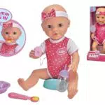 Simba New Born Baby Hungry Vollvinylpuppe Mit Sound Trink- Und Nässfunktion Ab 2 Jahren