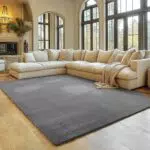 SIMPEX Kurzflor Teppich Waschbar, rutschfest und modern für Wohnzimmer und Kinderzimmer