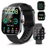 Smartwatch Damen Herren Fitnessuhr 1.91 Zoll HD Bluetooth Anrufe Herzfrequenz IP68