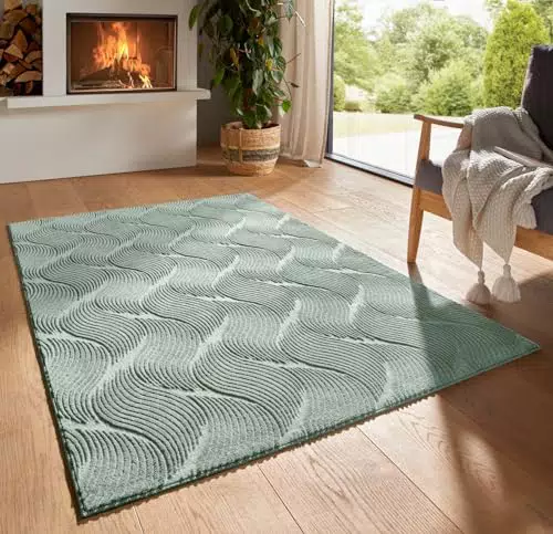 Taracarpet Kurzflor Boho Skandi Teppich Waschbar Pflegeleicht Robust Für Wohnzimmer