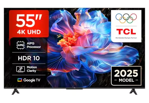 TCL 50V6C 50 Zoll 4K HDR Smart TV mit Google TV und Dolby Audio