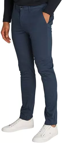 Tommy Hilfiger Herren Chino Hose Bleecker Printed Structure Slim Fit