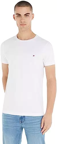 Tommy Hilfiger Herren T-Shirt Kurzarm Core Stretch Slim Fit
