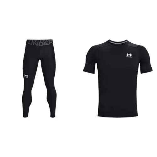 Under Armour Herren Lange Sportleggings Laufhose & HG Armour Comp SS Shirt