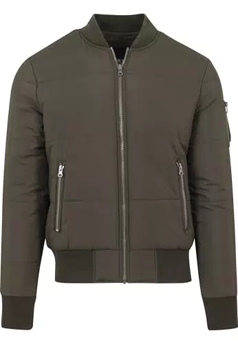 Urban Classics Herren Basic Quilt Bomberjacke – Modell Bomber Jacket