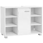 VASAGLE Waschbeckenunterschrank Badschrank mit Verstellbaren Ablagen und Füßen