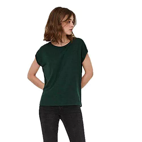 Vero Moda VMAVA Damen T-Shirt Kurzarm Top