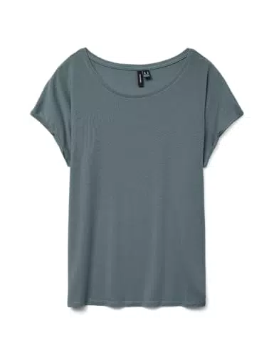 Vero Moda Vmava Damen T-Shirt Kurzarm Basic Oberteil