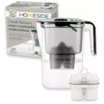 Homeside Wasserfilter Kanne für Trinkwasser – Filtert Kalk, Chlor, Blei, Kupfer