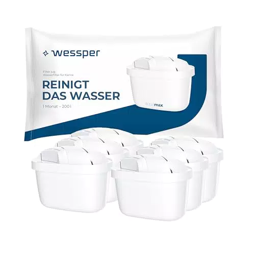 Wessper Wasserfilter Kartusche Kompatibel Mit Brita Maxtra, Aktivkohle Filter