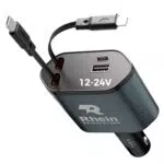 4 in 1 Zigarettenanzünder Auto Ladegerät Adapter Type-C QC 20W 66W Reise Gadget