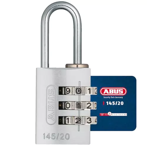 ABUS Zahlenschloss 145/20 - Individuell einstellbarer Zahlencode, Sicherheitslevel 3