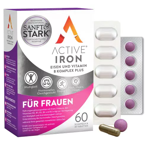 Active Iron Für Frauen Multivitamin Eisenpräparat Hochwirksame Vitamine B