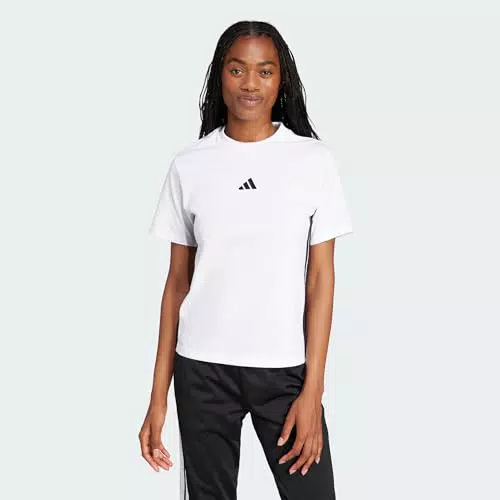adidas Damen Essentials 3-Stripes Baumwoll T-Shirt