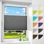 Allesin Plissee Klemmfix Ohne Bohren Faltrollo Sichtschutz Sonnenschutz Fenster Tür