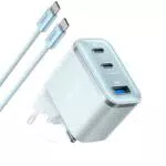 Anker Nano 70W USB C Ladegerät 3-Port Schnellladegerät für iPhone, MacBook, Galaxy