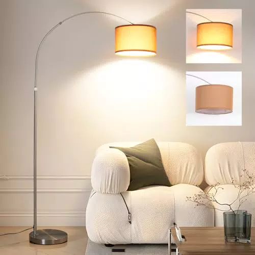 Antenlicht Luna Bogenlampe Vintage Stehleuchte mit Fußschalter E27 LED Schlafzimmer