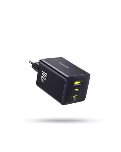 Baseus Enerfill 100W USB C Ladegerät mit 3 Ports, GaN Schnellladegerät PD PPS