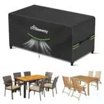 BEEWAY Gartenmöbel Abdeckung Wasserdicht, Schutzhülle für Gartentische und Möbelsets