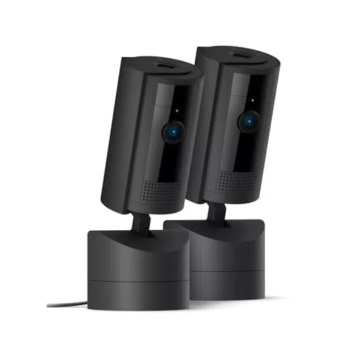 Amazon Bewegliche Ring-Innenkamera – 360° schwenkbar, 169° neigbar, 30 Tage Ring Protect