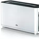 Braun HT3100WH Toaster mit 1 Schlitz und 7 Bräunungsstufen, 1000W