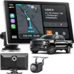 Carplay Display 9 Zoll 4K Dashcam und 1080P Rückfahrkamera Wireless für Apple Carplay und Android Auto