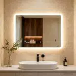 Clevich Badspiegel mit LED Beleuchtung, Dimmbar, Touch-Schalter, Beschlagfrei