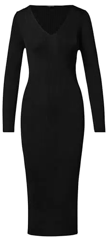 Comma Damen Kleid Elegant Alltag Knielang Locker Modern Modetrend