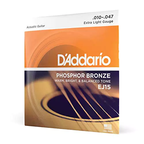 D'Addario EJ15 Phosphorbronze Saiten für Akustikgitarre Extra Leicht