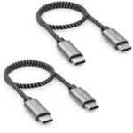 DeleyCON USB C Kabel 30cm PD 3.0 Schnellladen für iPhone 17 16 15 Galaxy S25 S24