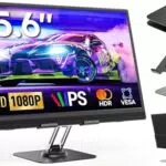 Dopesplay 15,6 Tragbarer Monitor mit Ständer, 1080P FHD, USB-C/HDMI, VESA