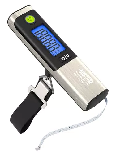 Dr.meter Digitale Kofferwaage mit Maßband und LCD-Display für Reisen