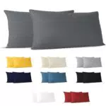 Kissenbezug 40 x 80 - 100% Jersey Baumwolle 150 g/qm Kissenbezüge -Anthrazit - Für Kissen 40 x 80 cm - Kissenhülle - Kissenbezug - Resistent und Hypoallergen - Dreamzie