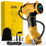 Akku Luftpumpe Elektrisch 150PSI Tragbar für Auto Fahrrad Motorrad Ball mit LED