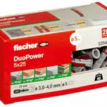 fischer DUOPOWER 6 x 50 S PH, Universaldübel mit Panheadschraube