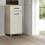 FORTE Veris Kommode mit Tür und Schublade aus Holzwerkstoff