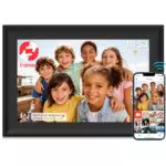 Frameo Digitaler Bilderrahmen WiFi 10,1 Zoll Touchscreen mit 32 GB Speicher