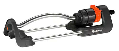 Gardena Viereckregner Aqua S Rasensprenger für 90-220 m² mit Metallfilter