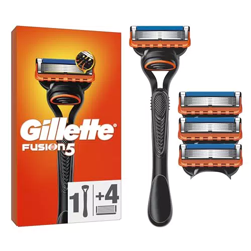 Gillette Fusion5 Rasierer für Männer mit 12 Ersatzklingen für sanftes Gleiten