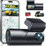 GKU 4K Dashcam mit GPS, WiFi, Parküberwachung und Nachtsicht, Dual Kamera