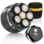 GlatzenRasierer 2026 Herren IPX8 Wasserdicht 6D Flexkopf LED USB-C Rasierer