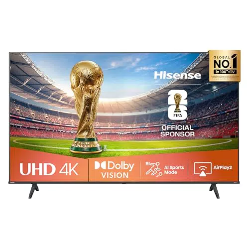 Hisense 55E6NT 4K UHD Smart TV mit HDR, Dolby Vision, Triple Tuner, Alexa, 2024