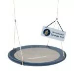 HUDORA Nestschaukel Lounge - Höhenverstellbare Nestschaukel mit 90/110cm Durchmesser für bis zu 150kg - Hängeschaukel mit geschlossener Sitzfläche - Familienschaukel für drinnen & draußen