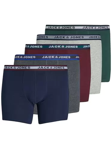JACK&JONES Basic Trunks Boxershorts mit Logo Print