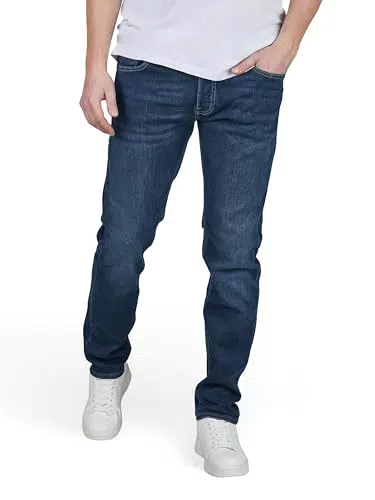 JACK & JONES Herren Jeans Slim Fit Stretch JJIGLEN Denim Hose
